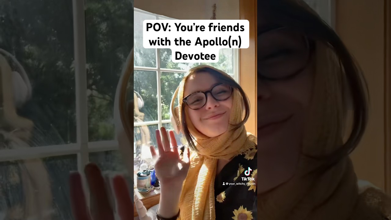 POV:you&rsquo;re friends with the Apollo(n) Devotee #witchythings #pagan #apollo #greekmythology #hellenic