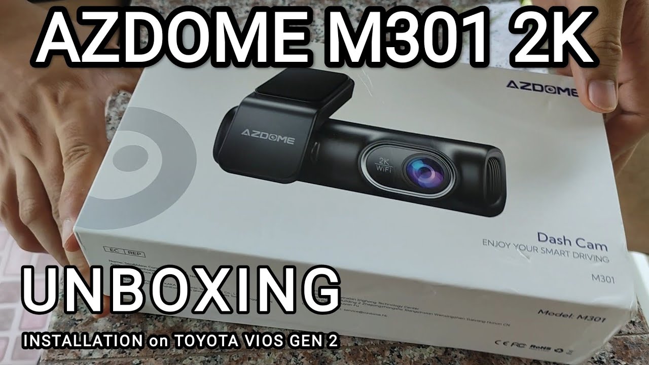AZDOME Dash Cam M301 unboxing and installation