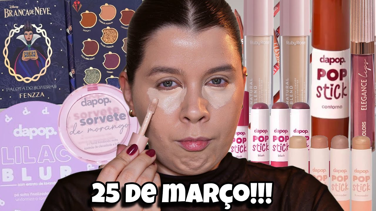 Testando makes BARATINHAS da 25 de mar&ccedil;o // DAPOP, FENZZA, RUBY ROSE e maissss 