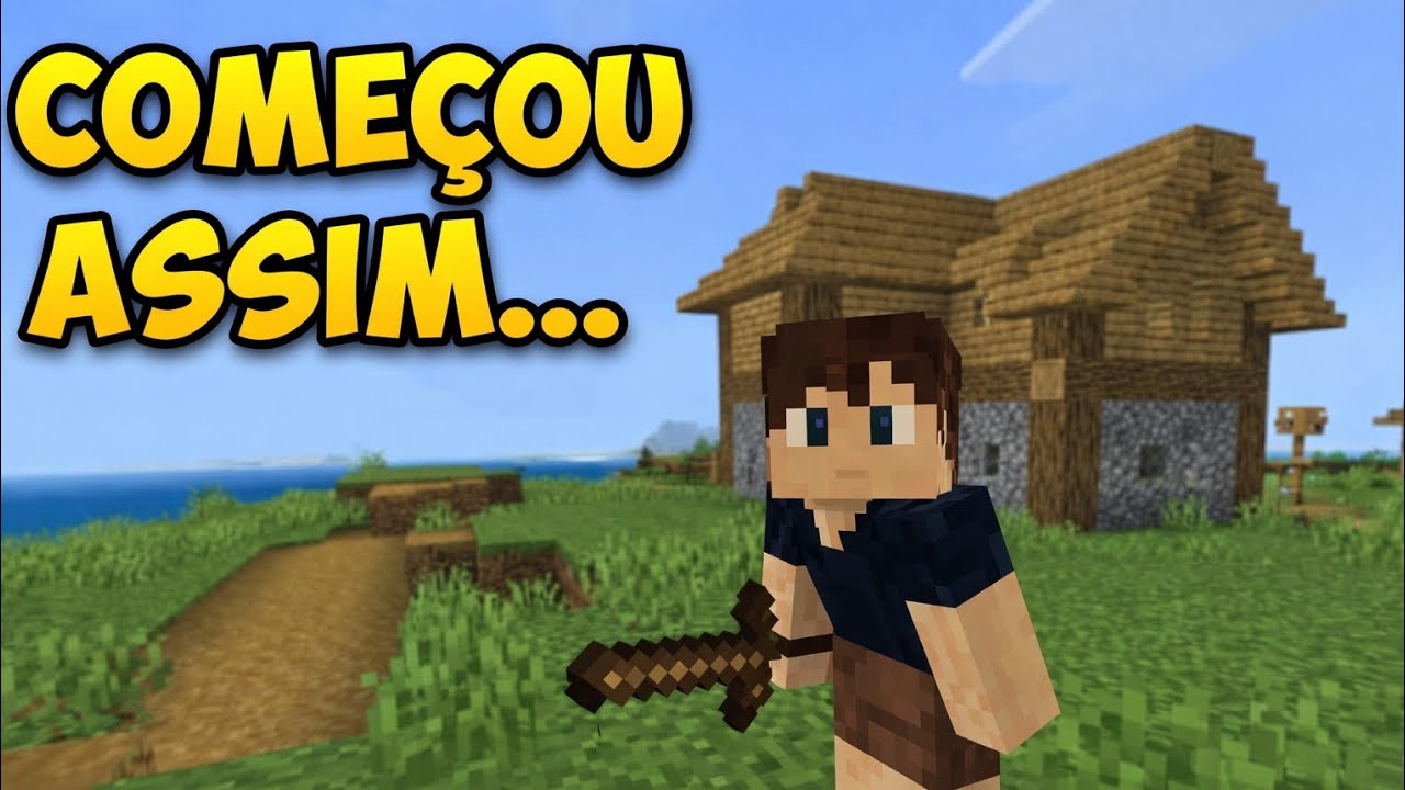  PROJETO FAZENDA – MINECRAFT #1 | Começando do ZERO (sem NADA) 🌱
