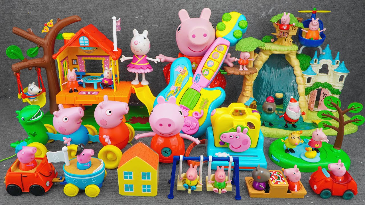 91 Minutes of Satisfying ASMR Unboxing | Adorable Peppa Pig Amusement Water Park Playful Toy ASMR