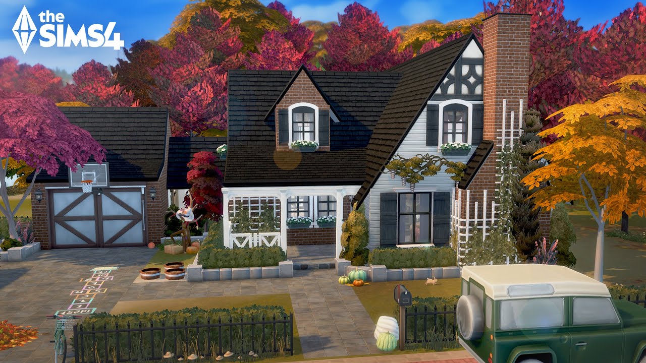 Причудливый осенний коттедж 🍂 // The Sims 4 Быстрая постройка