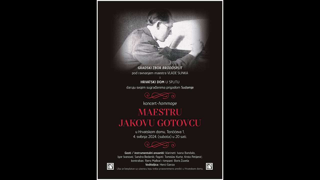 Koncert - hommage maestru JAKOVU GOTOVCU