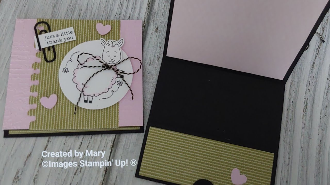 Gift Card Holder featuring Woolly Friends bundle from Stampin' UP!®️