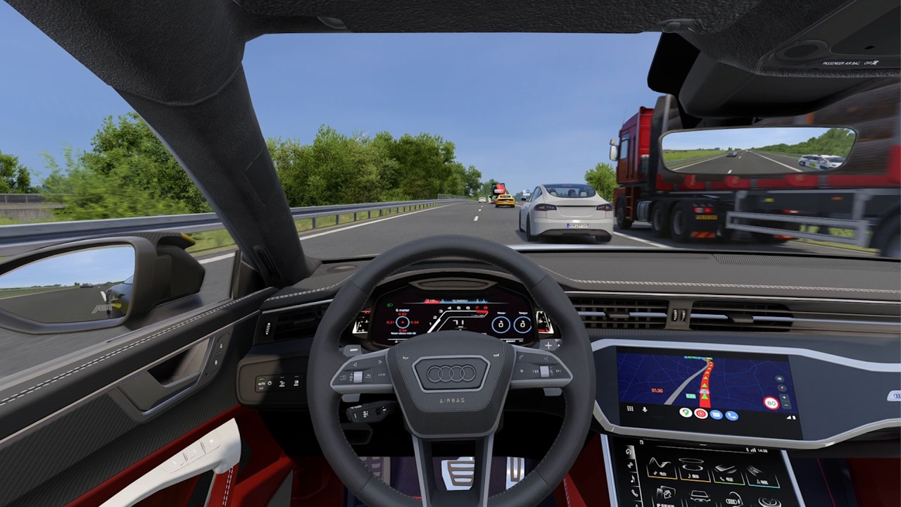 Audi ABT RS7 C8 2023 | Euro Truck Simulator 2 [Steering Wheel Game Play] #ets2