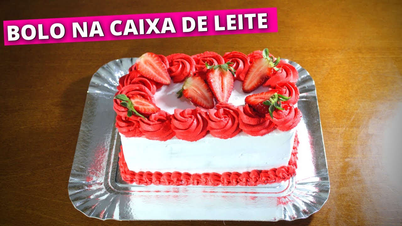 BOLO PRENSADO NA CAIXA DE LEITE I BOLO DE 1 KG FÁCIL DE FAZER I Polly Belem