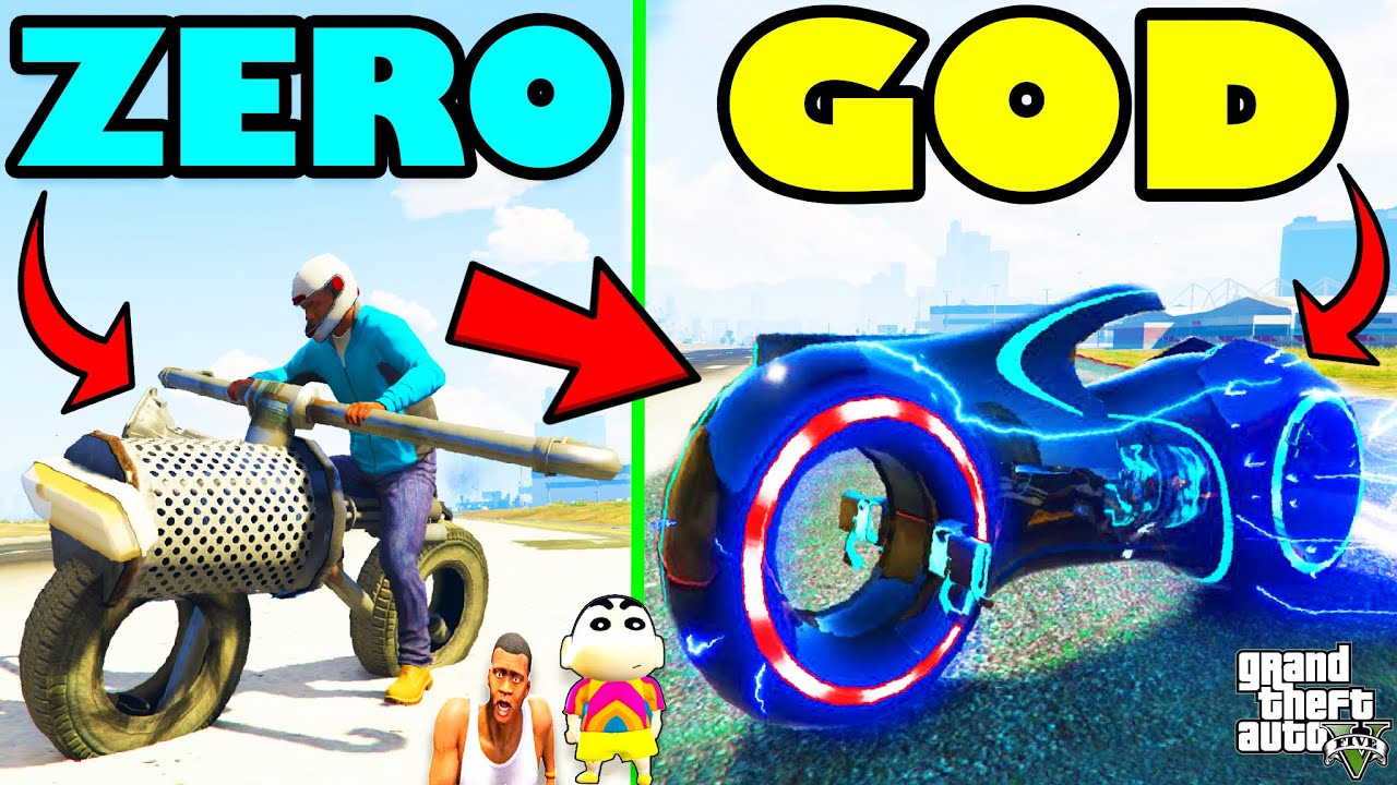 Franklin Upgrading ZERO To GOD SUPER BIKE in GTA 5 | SHINCHAN and CHOP