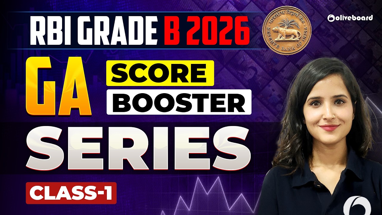 GA Score Booster Series | Class 1 | RBI Grade B 2026