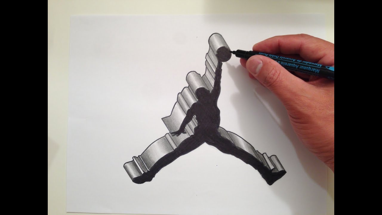 How to Draw the Air Jordan Logo in 3D
