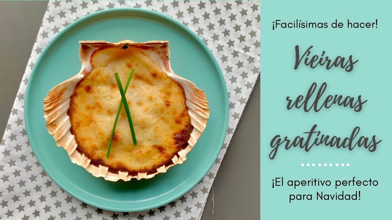 VIEIRAS RELLENAS DE MARISCO GRATINADAS🐚 El APERITIVO Más FÁCIL🤤