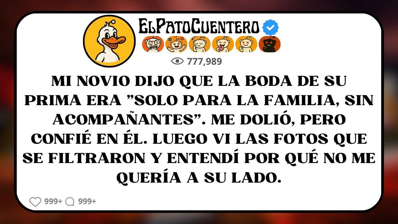 Mi novio dijo que la boda de su prima era 