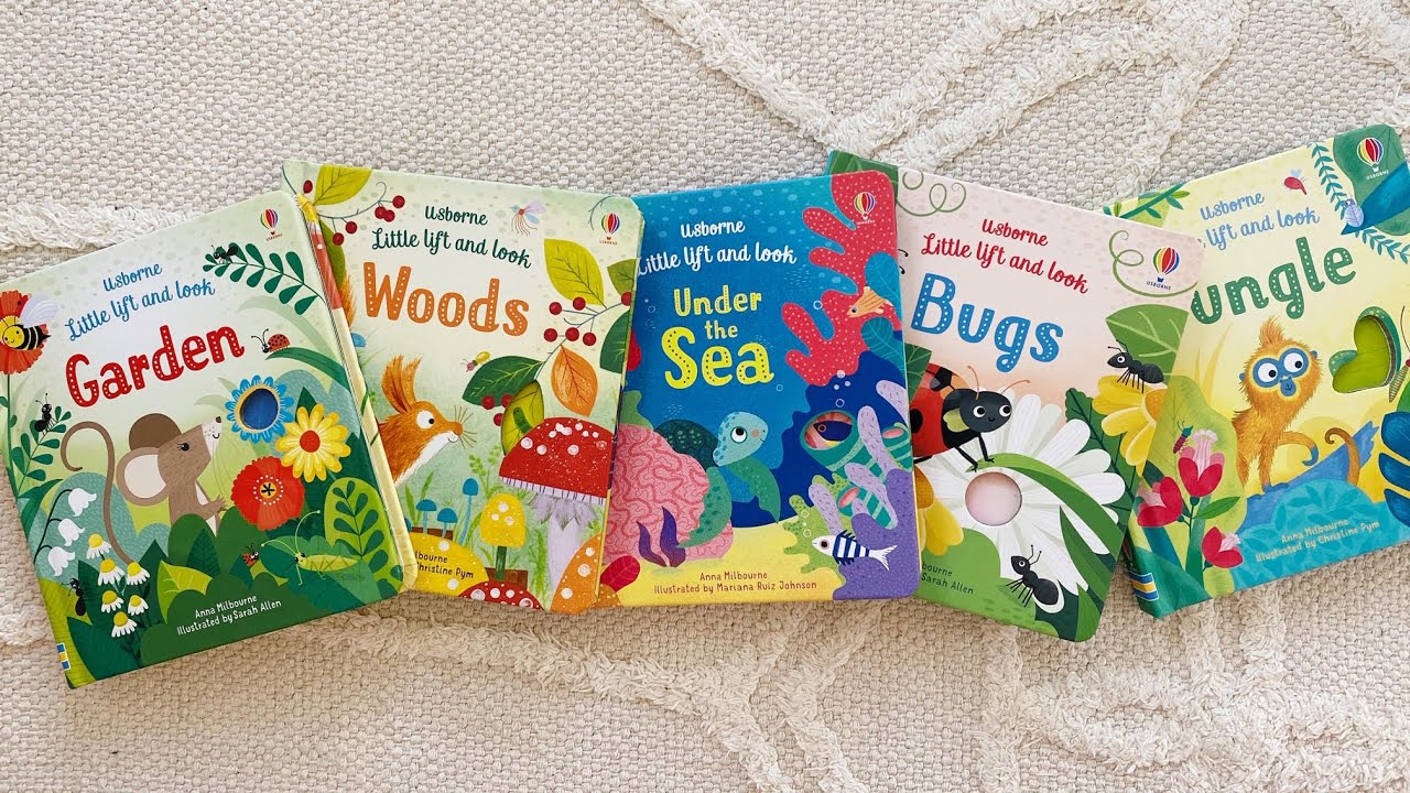Usborne Little Lift & Look Series | Garden + Woods + Sea + Bugs + Jungle | PaperPie