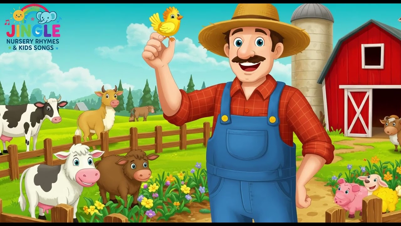 Old McDonald has a Farm | Fun Rhymes For Kids ‎⁨@JingleNurseryRhymesKidSongs⁩  
