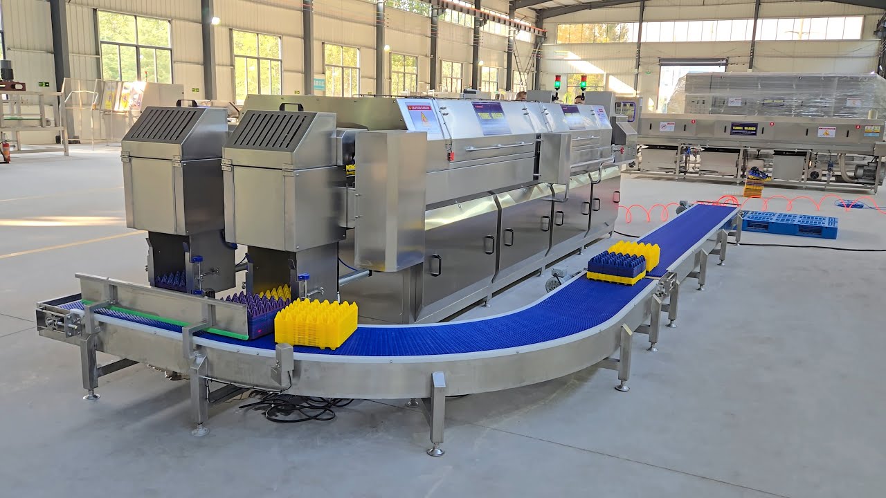 KW-5000 Egg Tray Washing System - Single-person Operation