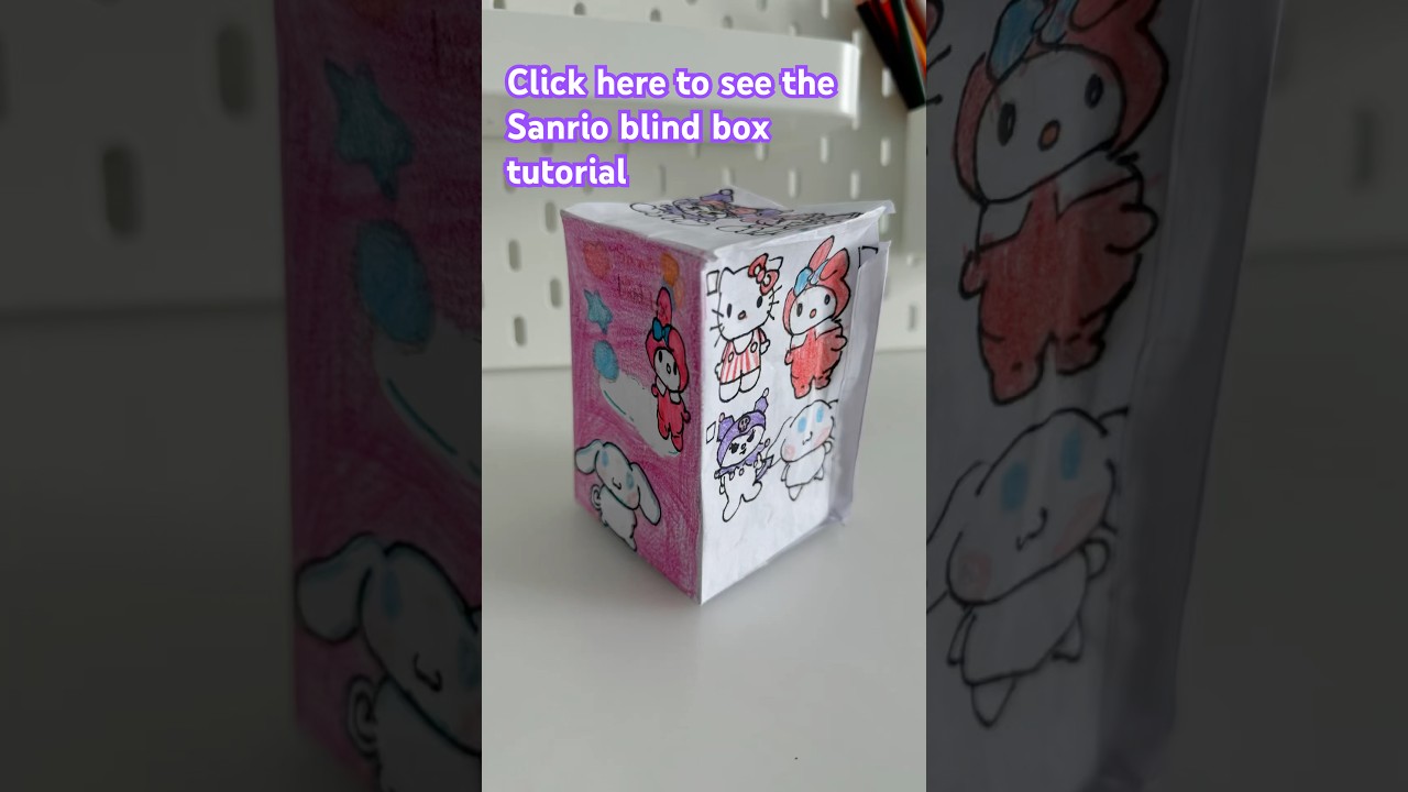 Let&rsquo;s make a Sanrio squishy blind box!!! #diy #sanrio #blindbox #tutorial #papercraft