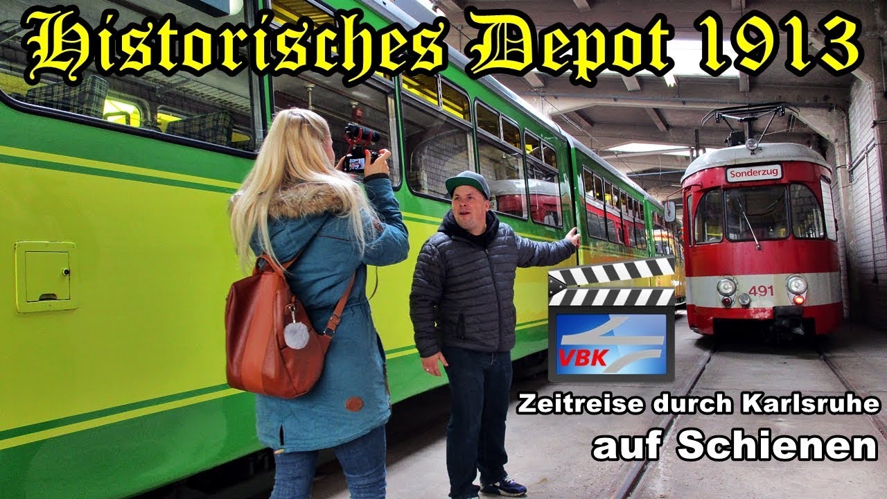 🚂ZEITREISE DURCH KARLSRUHE AUF SCHIENEN🚋│Historisches Depot 1913
