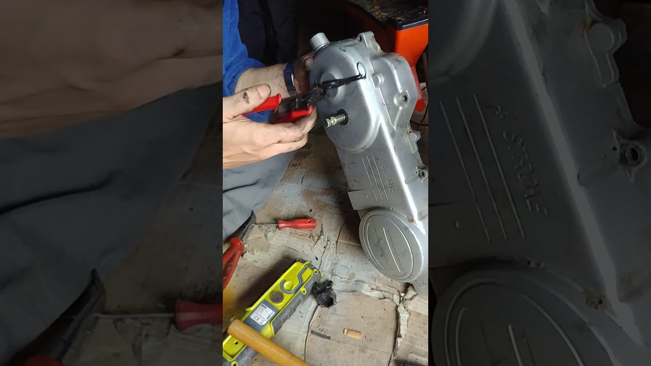 Roller Kickstarterwelle unter 3 min einbauen