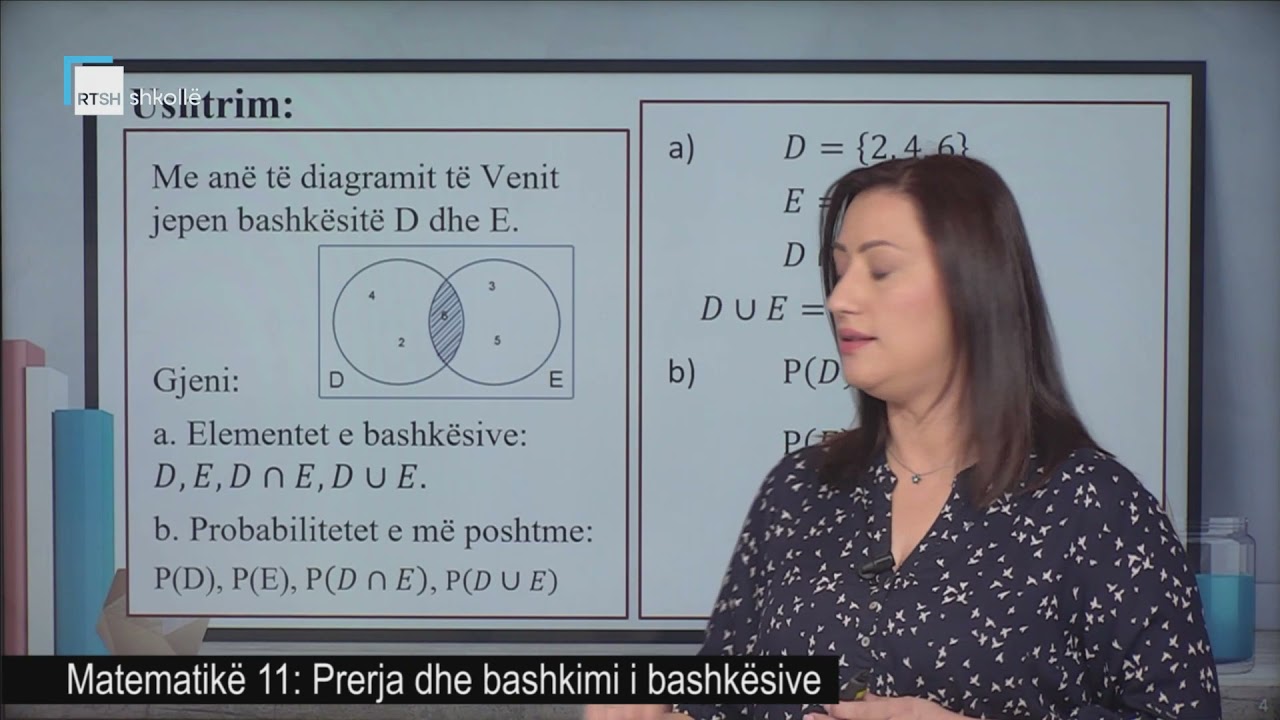 Matematikë 11 - Prerja dhe bashkimi i bashkësive