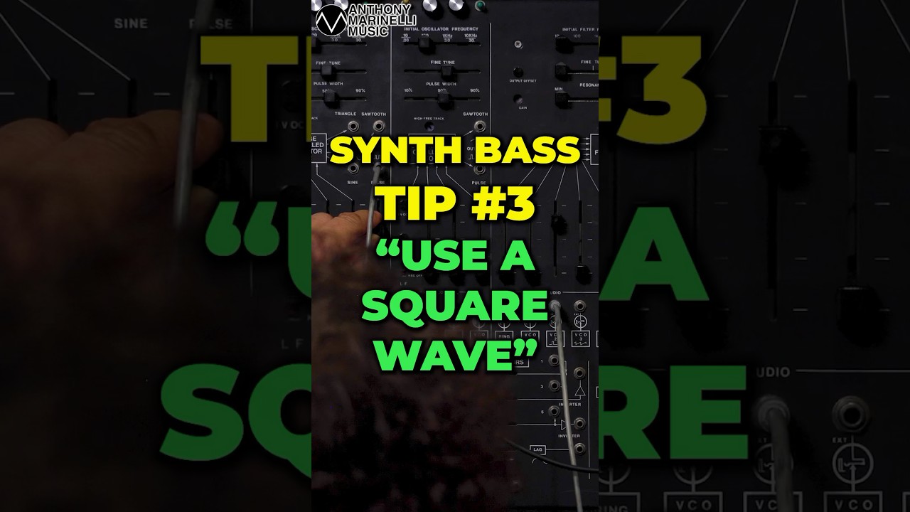 Synth Bass Tip #3 &ldquo;Use A Square Wave&rdquo; #music #musicproduction