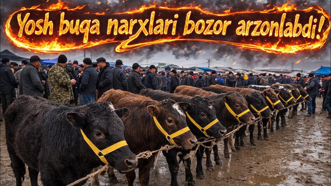 Andijon choja bozori yosh buqachalr narxlari bozor arzonladimi...