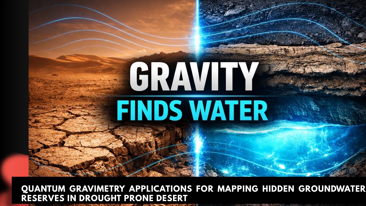 Applications de la gravim&eacute;trie quantique pour la cartographie des r&eacute;serves d'eau souterraine cach...