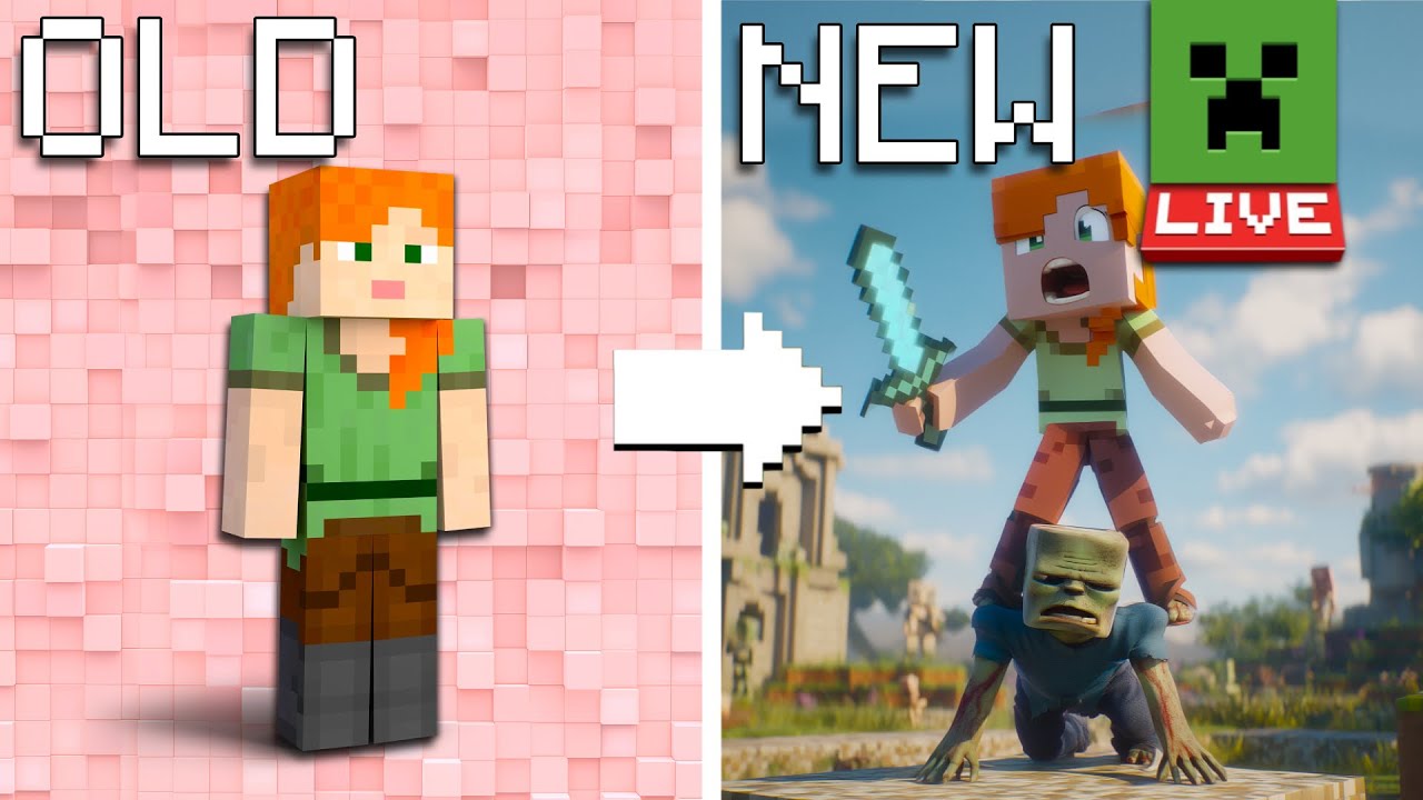 Эволюция Алекс из Minecraft: от любопытного исследователя до королевы битв (анимация Minecraft)
