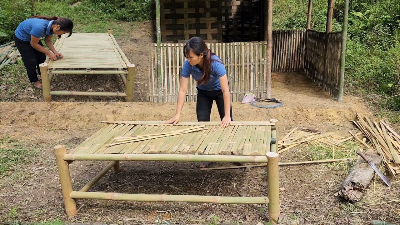 How to make a beautiful bed with bamboo - bamboo house 2024