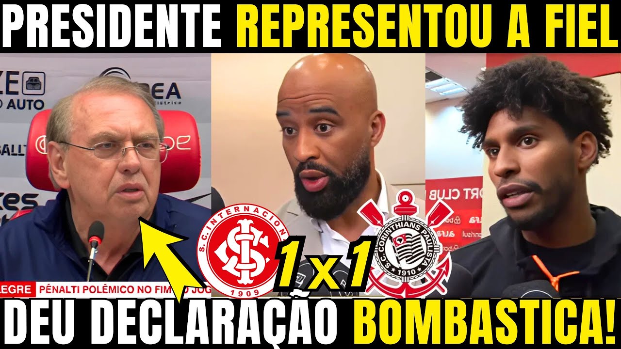 AGORA A COISA FICOU S&Eacute;RIA! PRESIDENTE DO CORINTHIANS TOMA ATITUDE IMEDIATA E REPRESENTA A FIEL