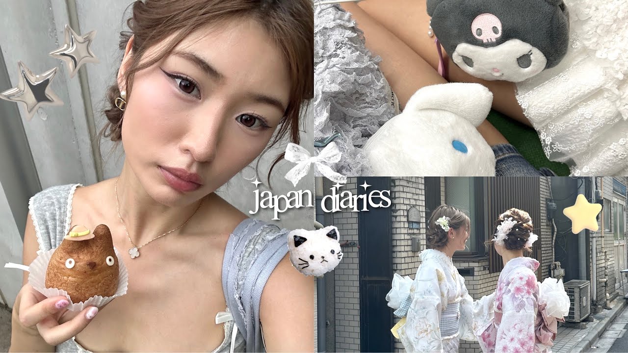 JAPAN vlog 🍣: kimonos + asakusa, exploring shibuya, totoro creampuffs, good eats, meeting friends