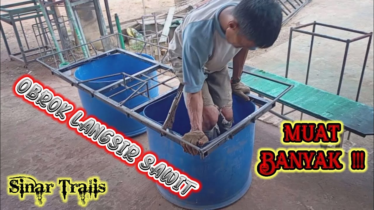 cara buat keranjang sawit dari drum plastik