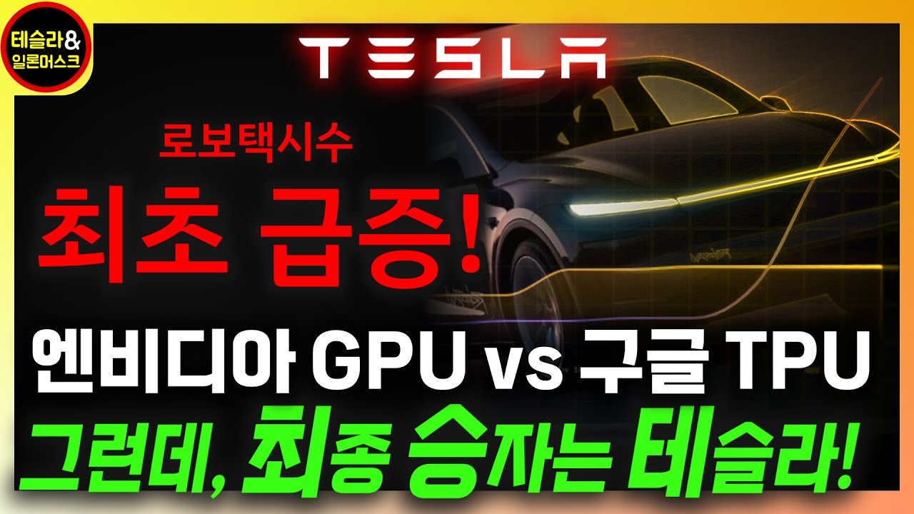 AI 칩 전쟁의 시작! 테슬라 영향은? 엔비디아 GPU vs 구글 ASIC TPU / 본격 로보택시수 급증! 테슬라의 대세 상승은 다음 월드컵이다?!