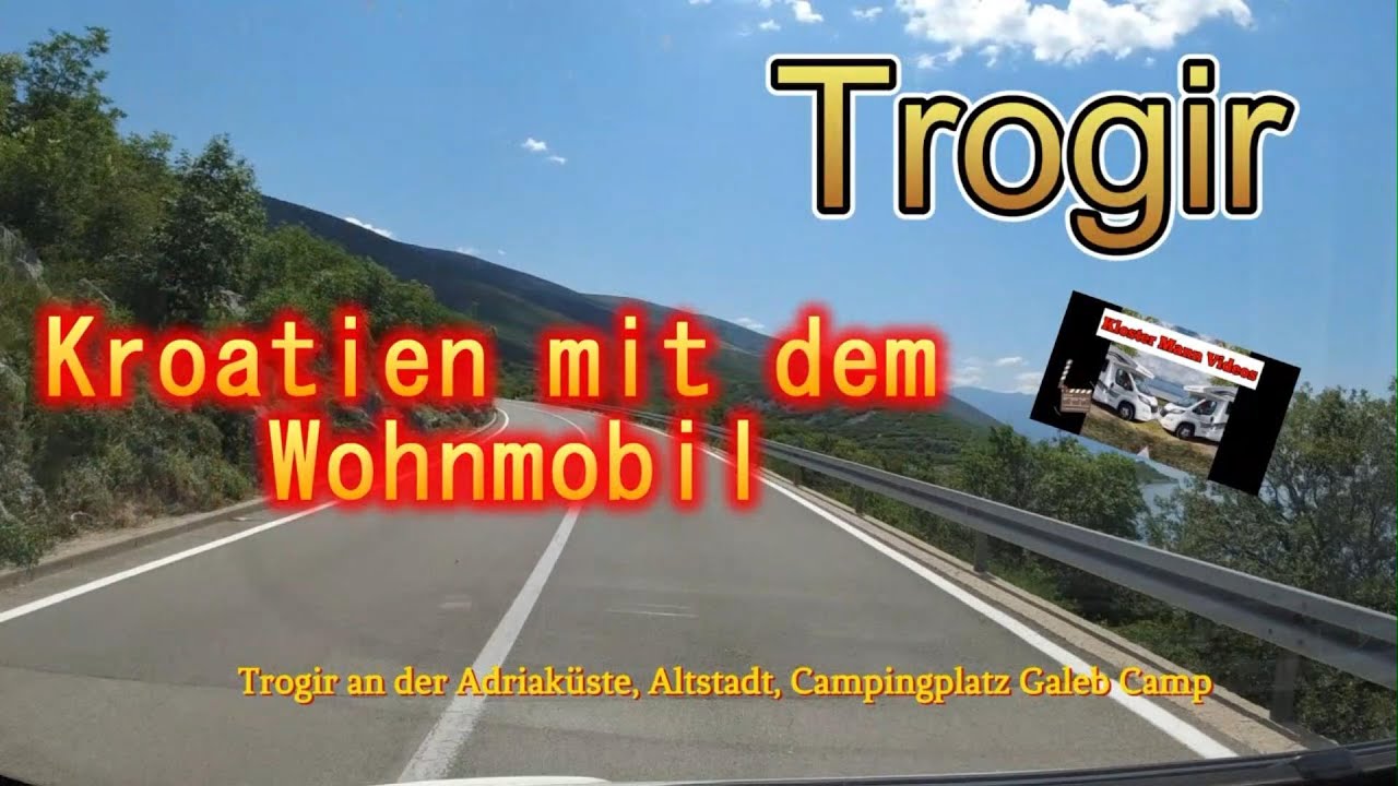Entdeckungen mit dem Wohnmobil. Was für ein schönes Städtchen - Trogir. Campingplatz Galeb Camp.