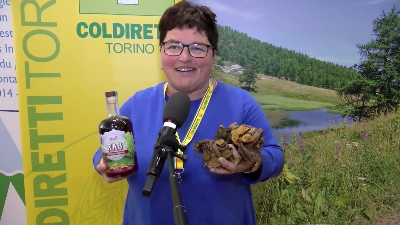 Il rabarbaro di Usseglio di Giorgina Somale con Coldiretti Torino a Terra Madre 2022