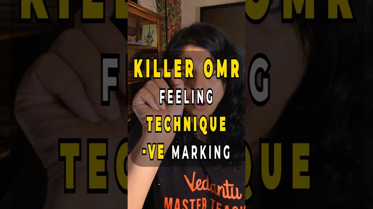 Best Technique To Fill OMR | NEET 2023 #vedantubiotonic #shortsfeed