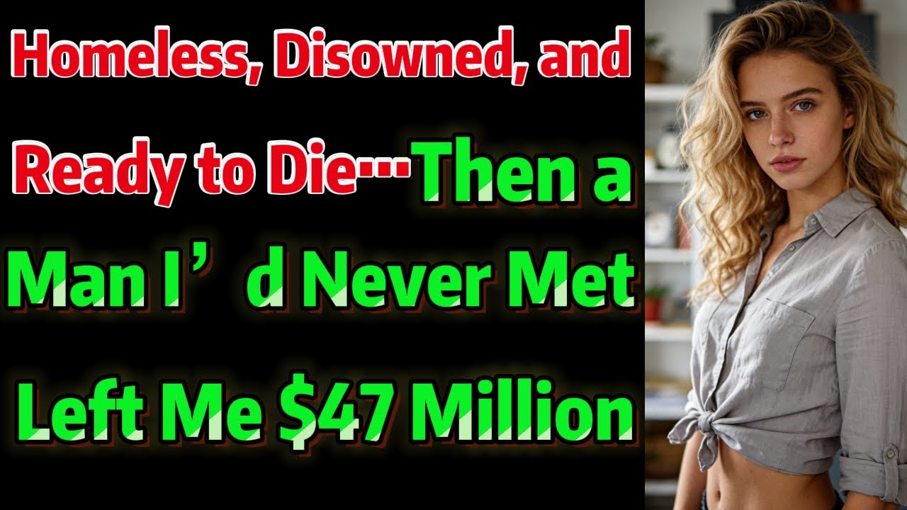 Homeless, Disowned, and Ready to Die… Then a Man I’d Never Met Left Me $47 Million#Revenge Story