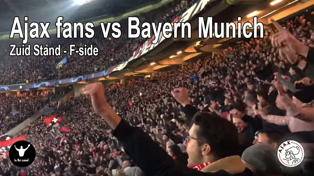 Ajax F-side fans vs Bayern Munich 2018 - amazing atmosphere.