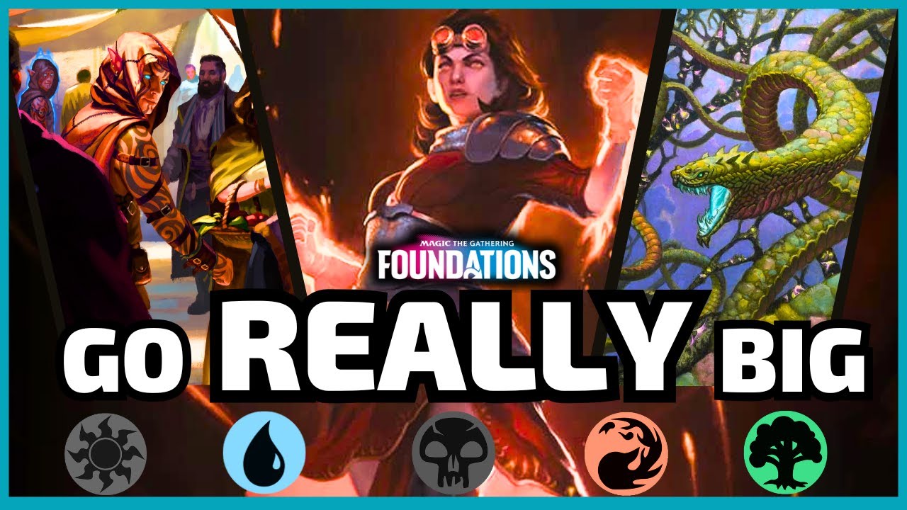 🔵🟢🔴New Koma and Chandra Go Ramp CRAZY! | MTG Arena Foundations Deck