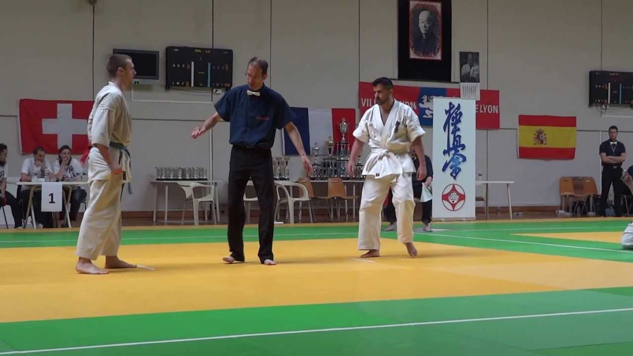 Open de Lyon 2013 Kyokushinkai division II - Combat 2ème tour -80kg seniors