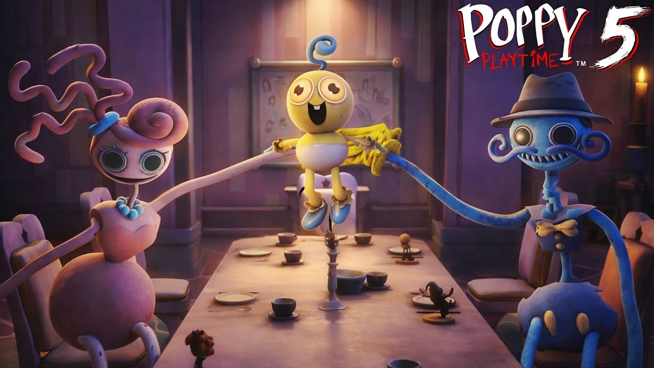 Daddy LongLegs meets Baby and Mommy LongLegs in Poppy Playtime 5 Update
