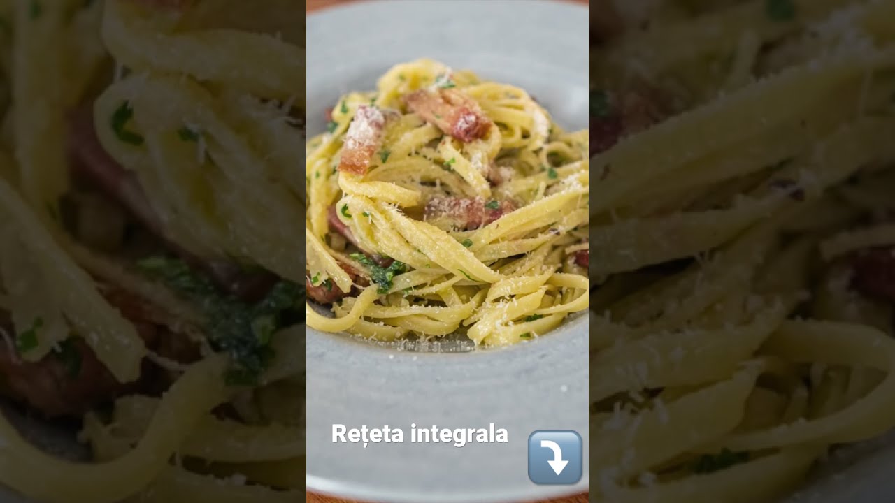 Tagliatelle cu pancetta și măsline