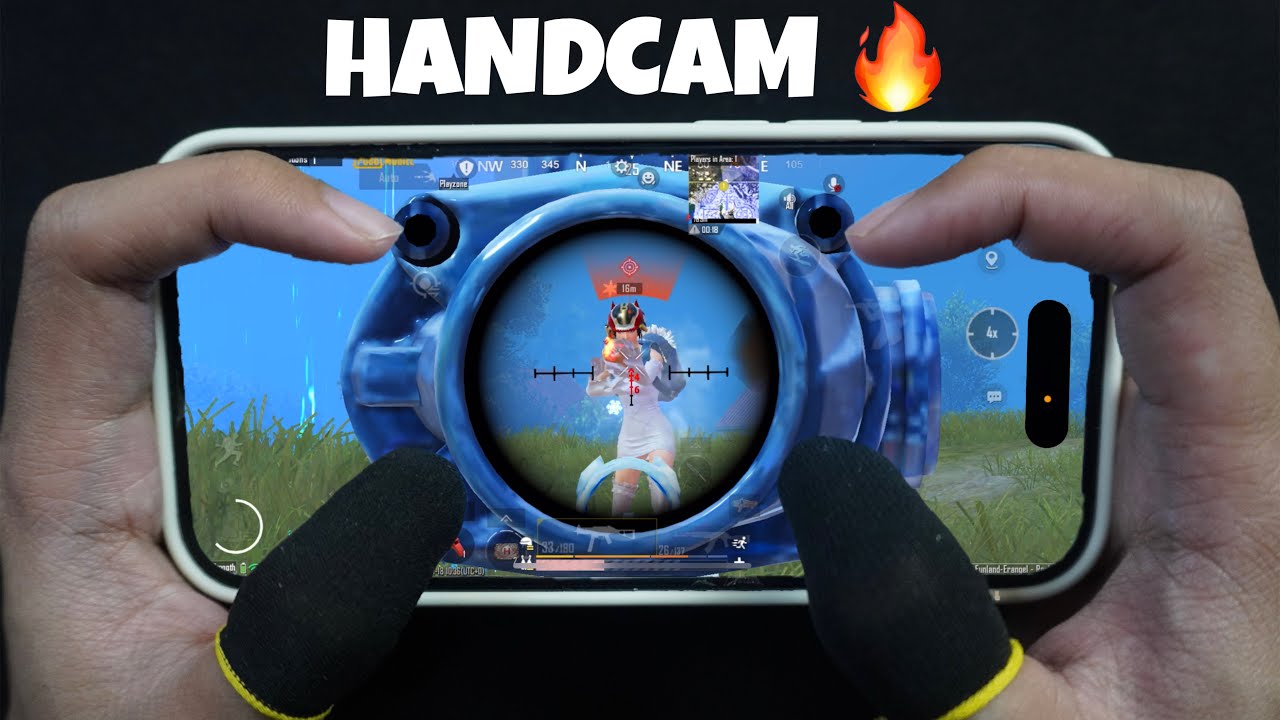 Best HANDCAM 4 Finger + Gyroscope | iPhone 14 Pro ❤️ PUBG Mobile