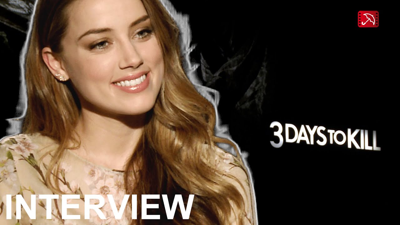Amber Heard 3 DAYS TO KILL Interview (2014) *Throwback*