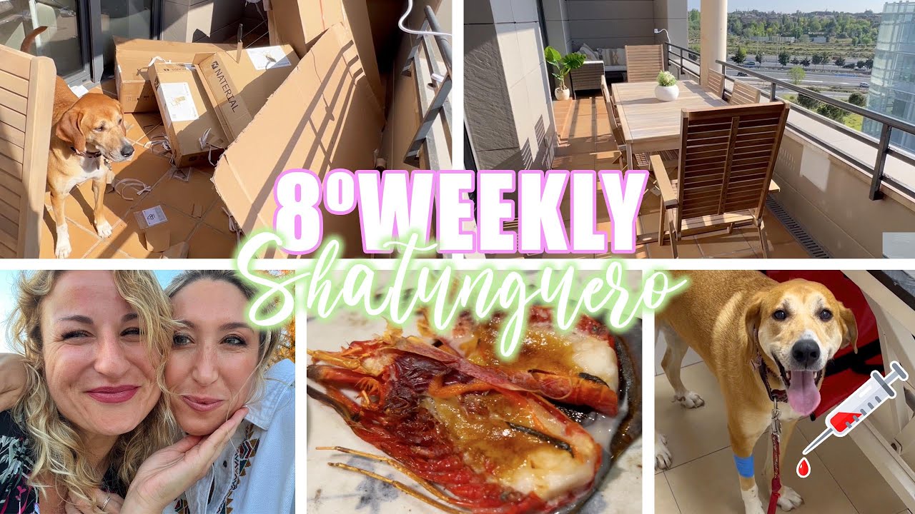 8ºWEEKLY: Monto TODOS LOS MUEBLES de la TERRAZA😅 Viene mi HERMANA CRIS + 2ºSesión de láser de cejas