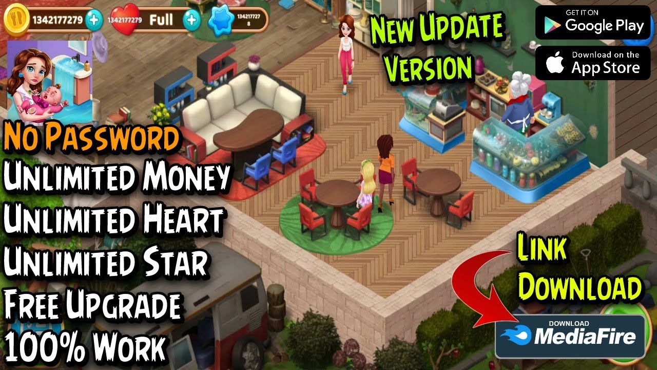 Manor Cafe Mod Apk Terbaru - Unlimited Coin & Star / Heart | Free Upgrade No Password