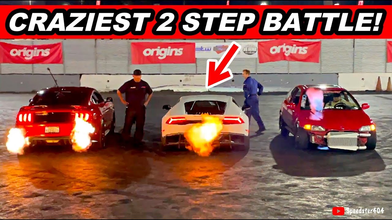 САМОЕ БЕЗУМНОЕ 2-шаговое соревнование! GTR против Mustang против Lamborghini против Supra против ...