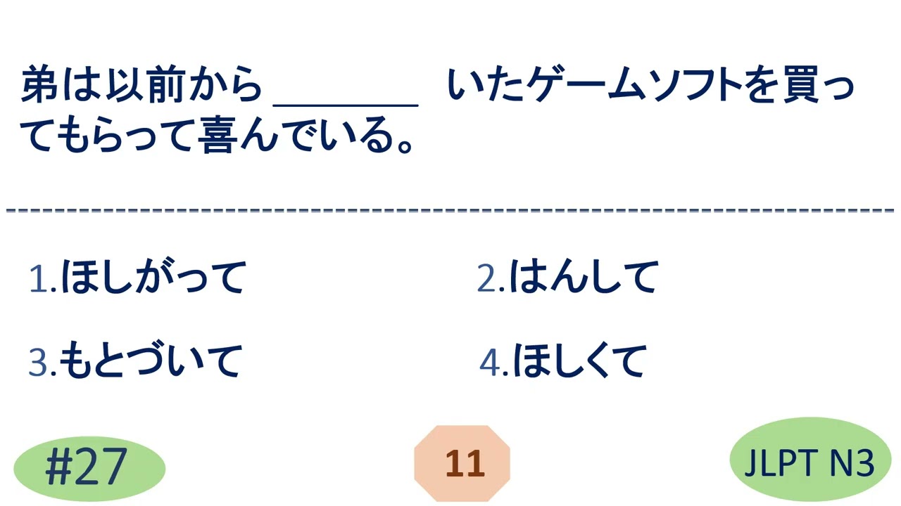 JLPT N3 Grammar Questions and Answers | Sample JLPT Questions and Answers | Model Test | Japanese