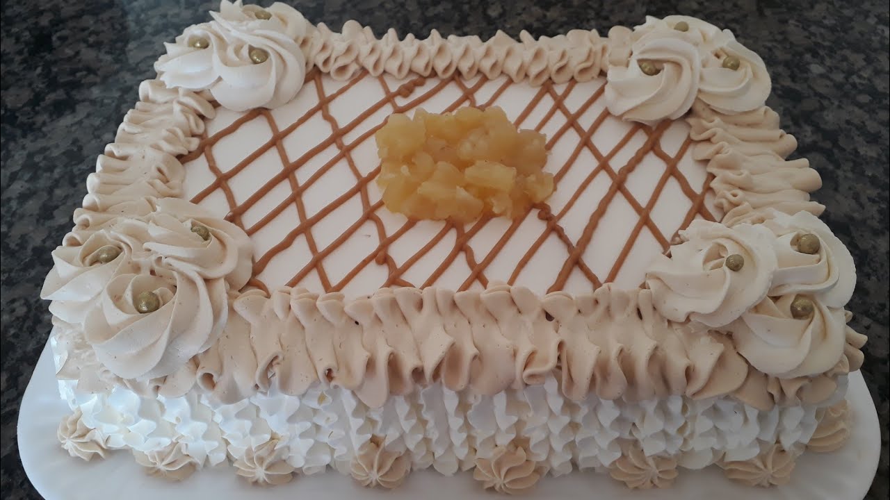 Bolo de Abacaxi com Doce de Leite| Delicioso e fácil de fazer