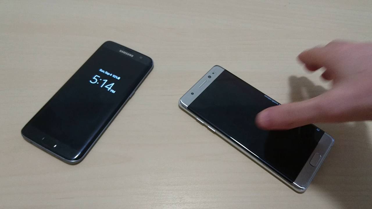 Galaxy Note 7 Edge Curved Display vs Galaxy S7 edge Curved Screen & Functionality