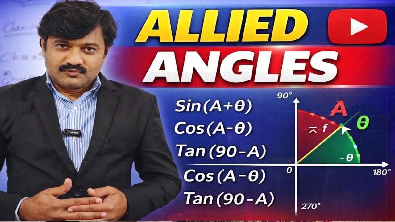 Allied Angles | Class 11 Mathematics | Chapter 10 | Trigonometry