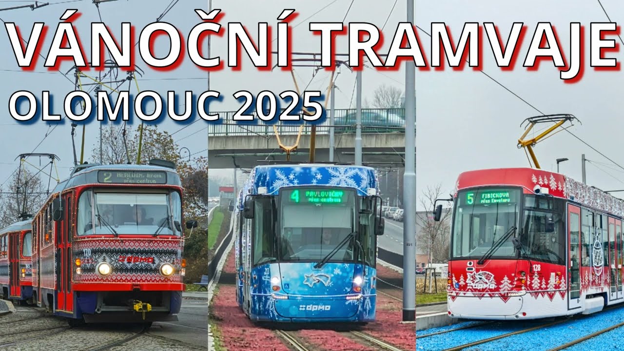 VÁNOČNÍ TRAMVAJE (Olomouc, 2025)